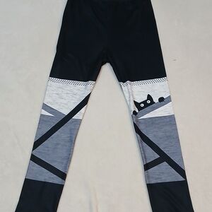 Kids Black and Gray Leggings